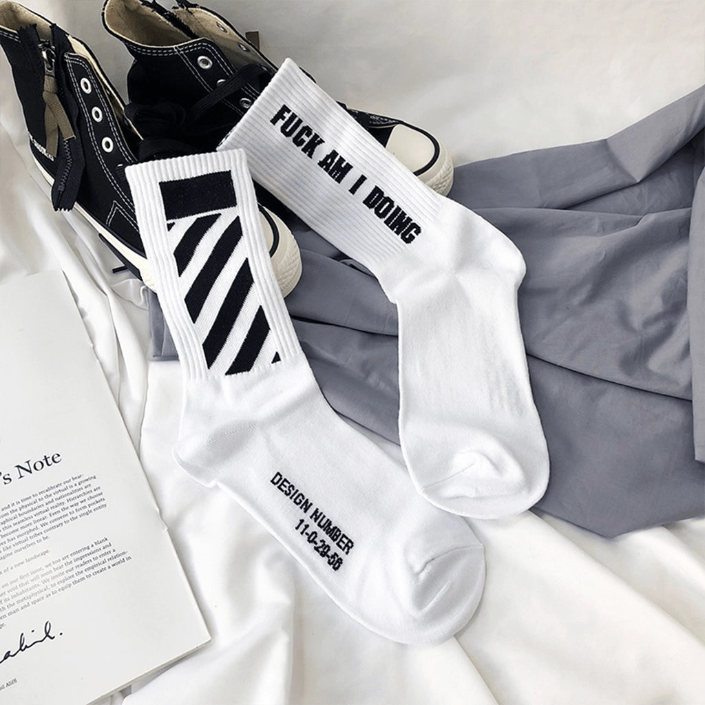 Black Streetwear Socks
