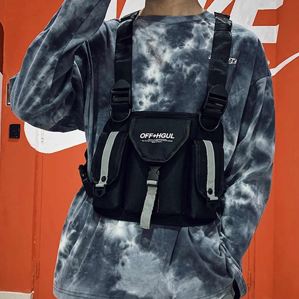 Reflective Tech Backpack for Cycling