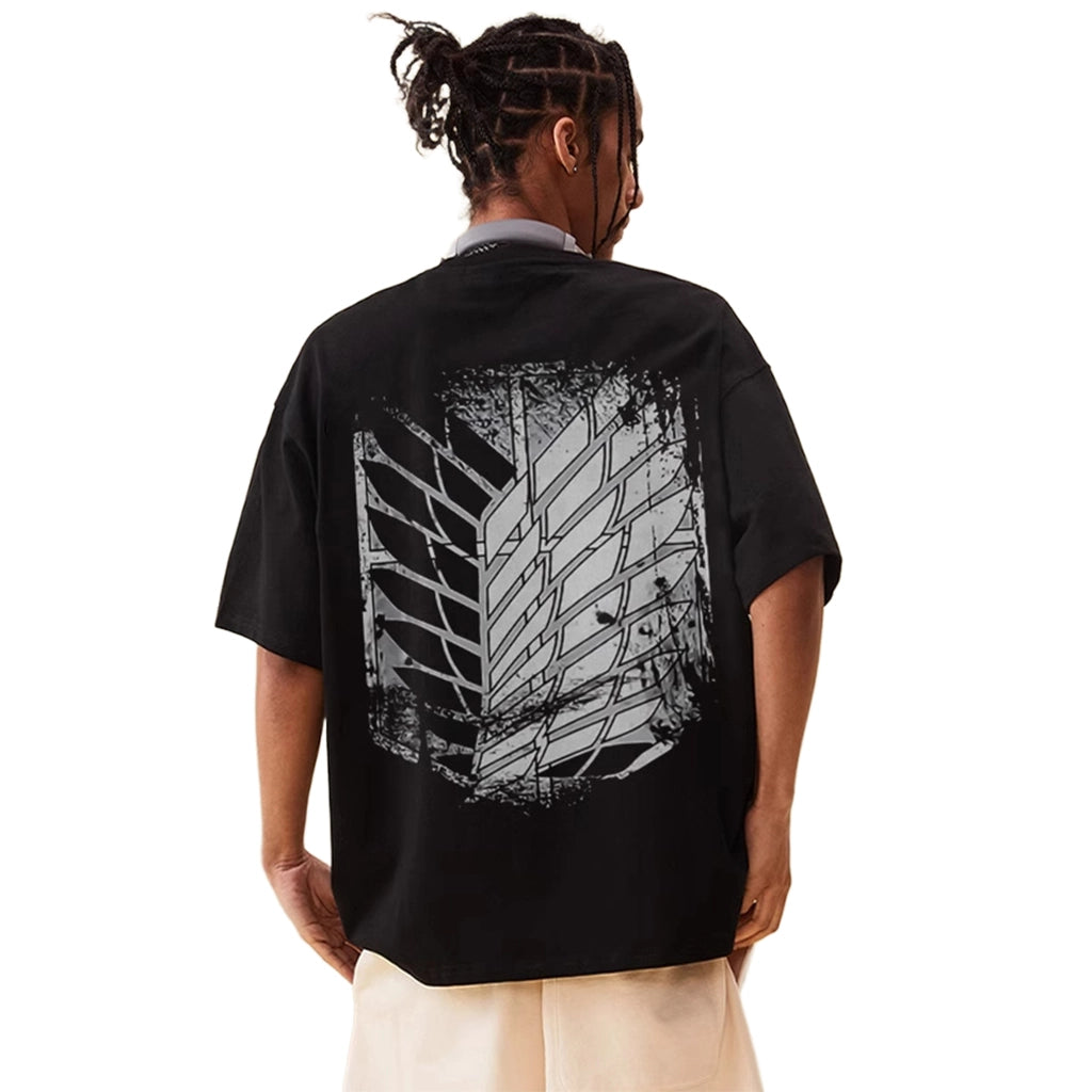 Sweat-Resistant Black Techwear Tee