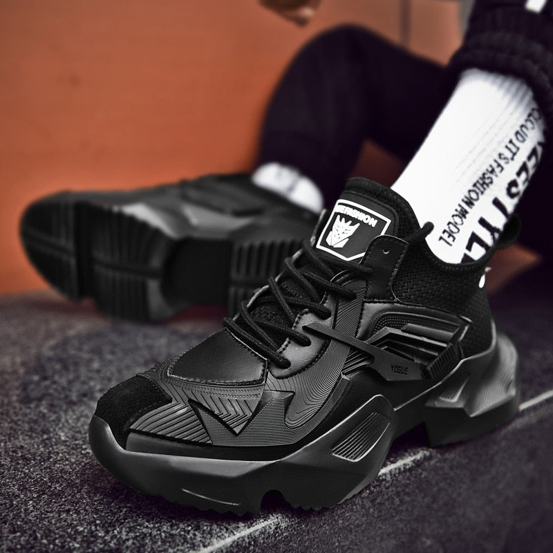 black streetwear sneakers