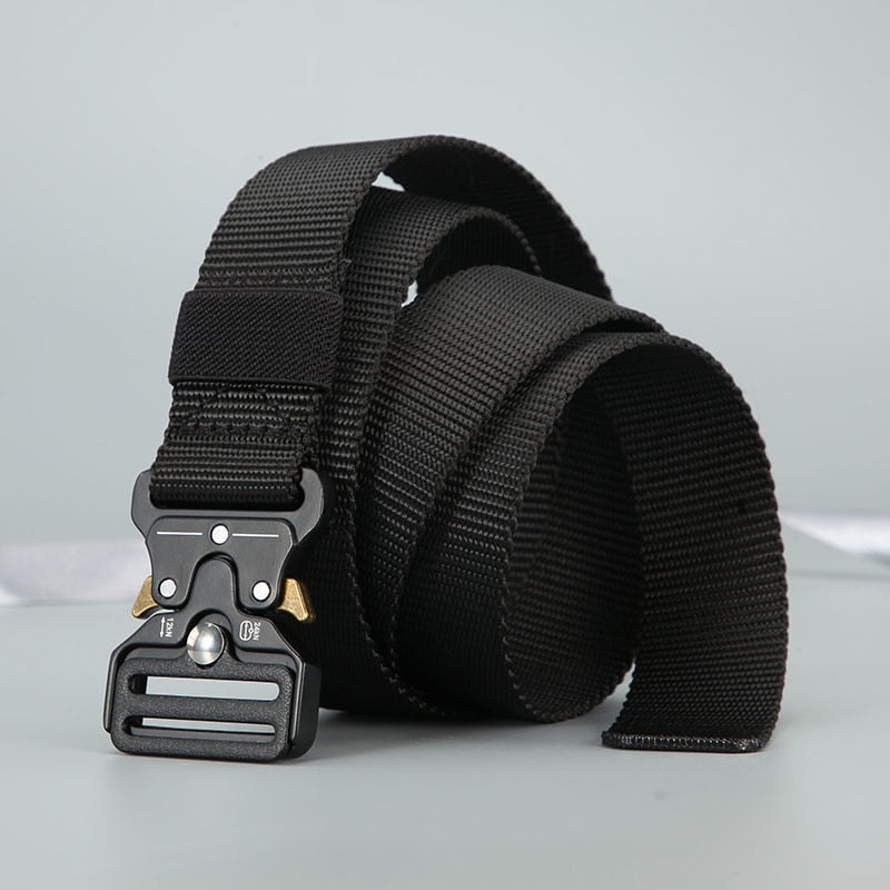 military-style tactical nylon belt