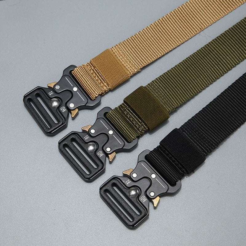 military-style tactical nylon belt
