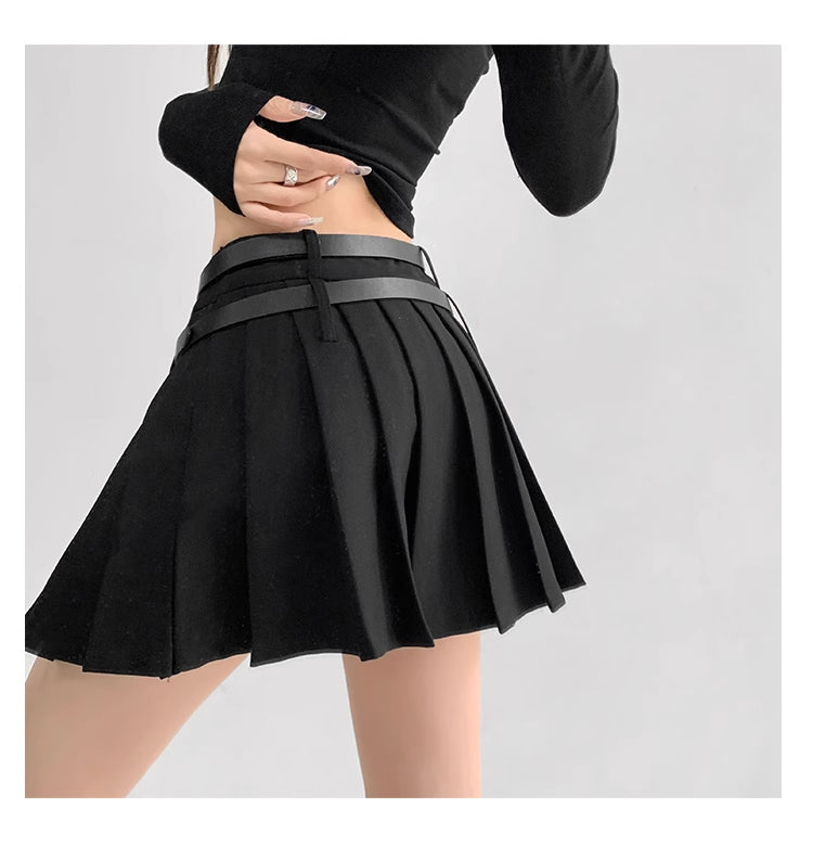 Pleated Mini Skirt