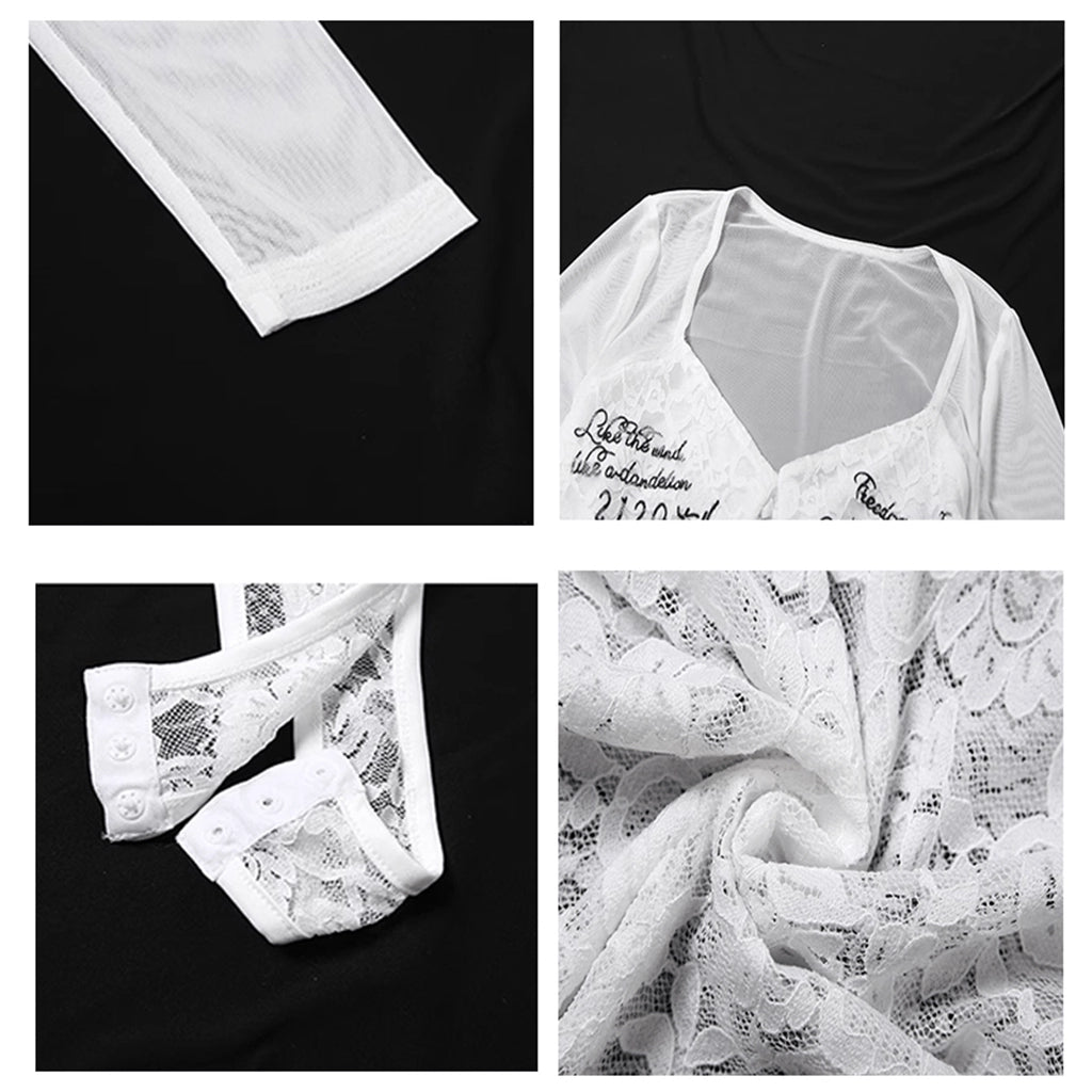 Lace Embroidered Bodysuit