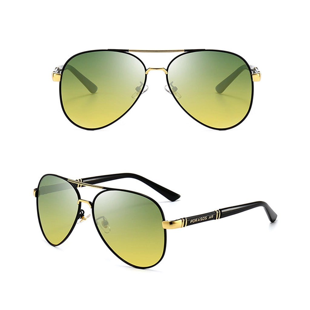 Black Lens Aviator Sunglasses