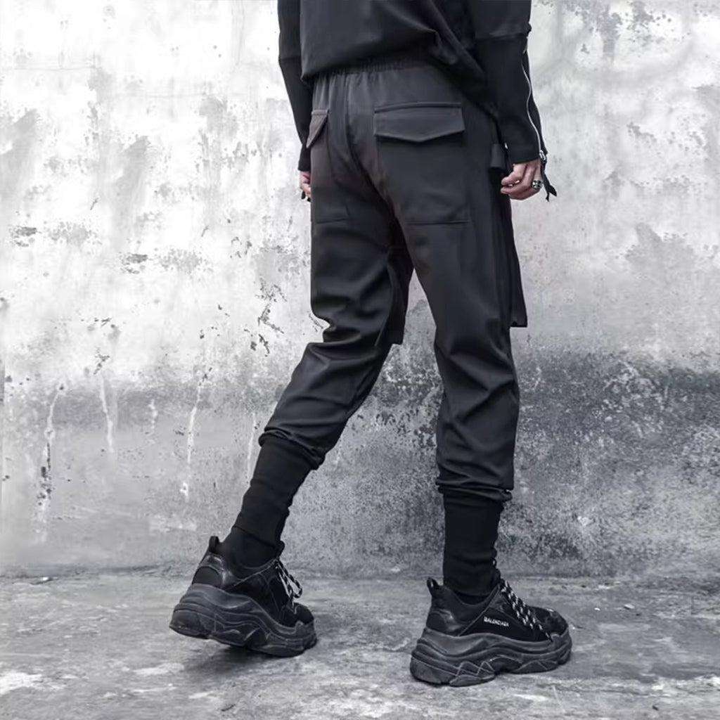 Tactical Pants with Asymmetrical Detail