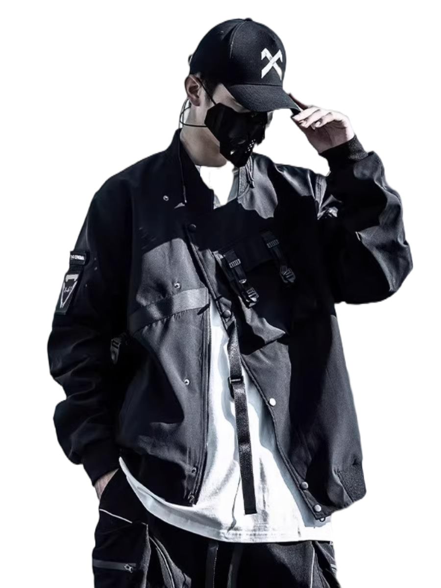 Techwear Bomber Cargo Jacket