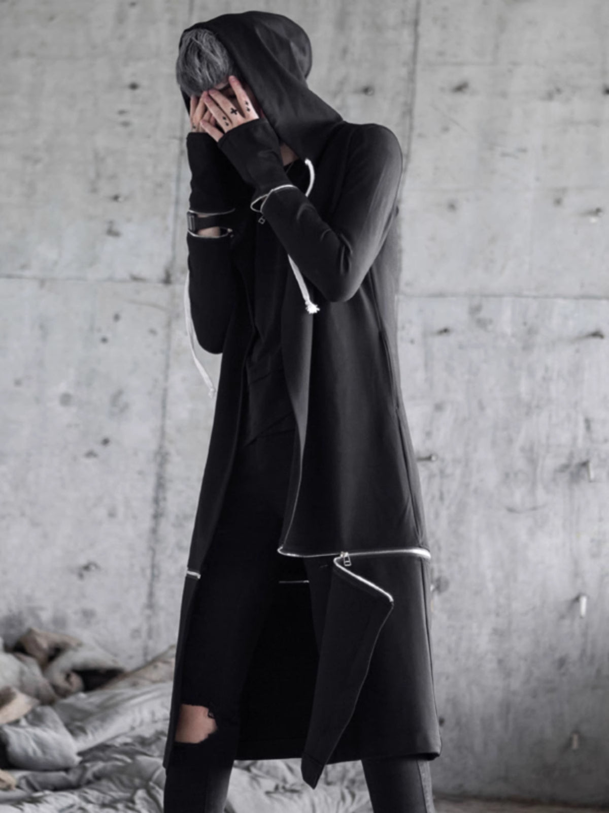 Hooded Techwear Cloak