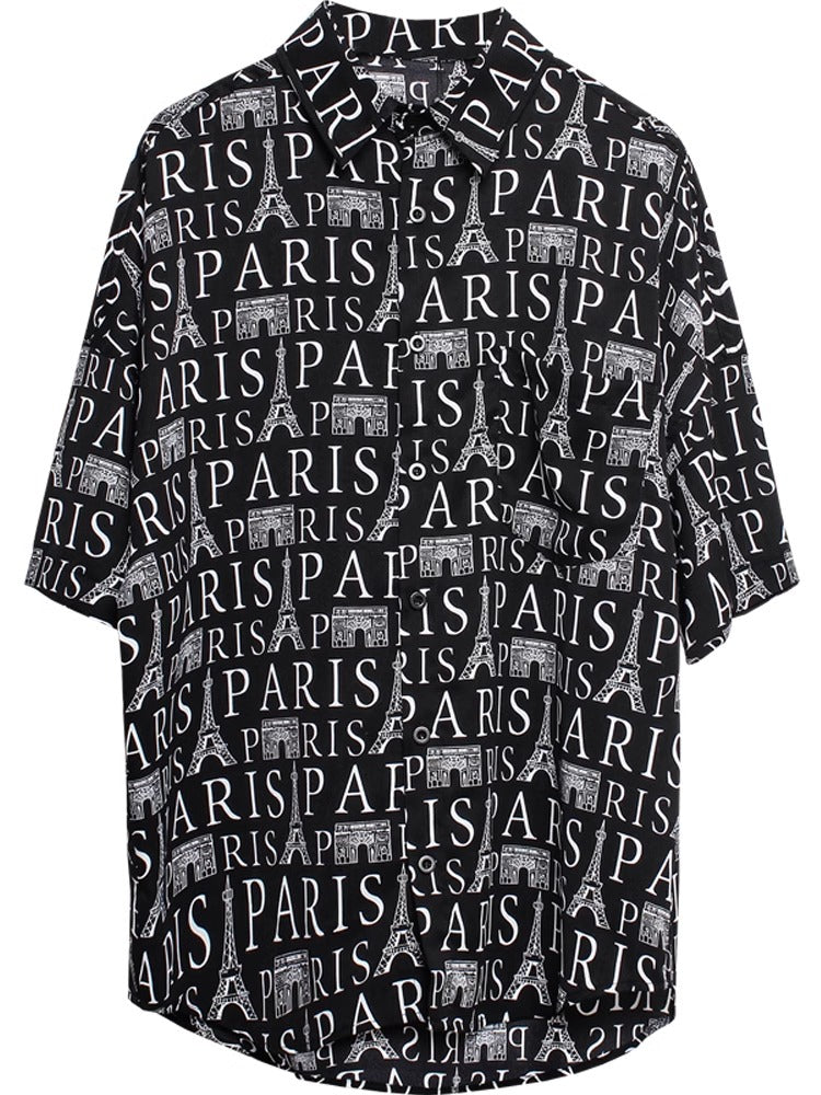 Print Paris Full Shirt