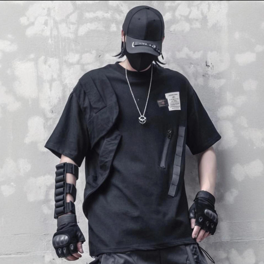 Asymmetrical Black Shirt