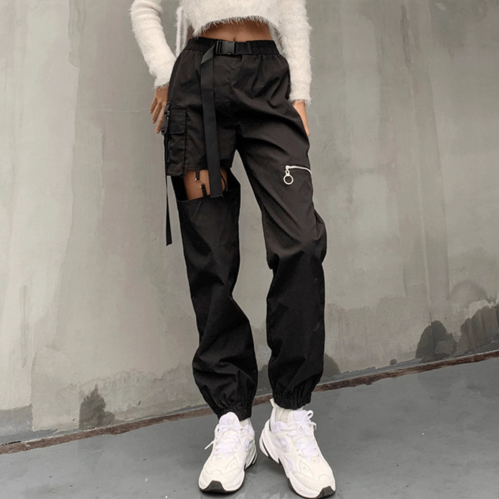 Cut-Out Techwear Pants