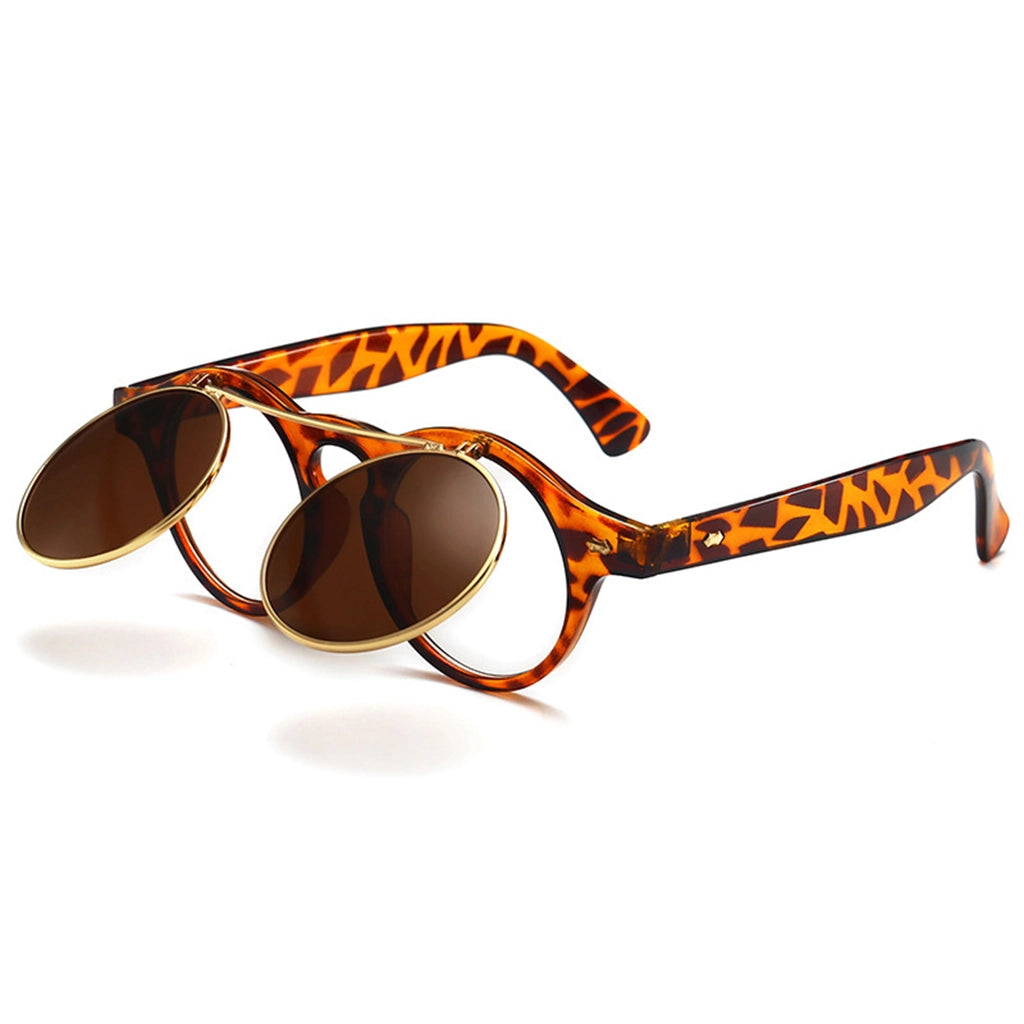 Steampunk Flip-Up Sunglasses