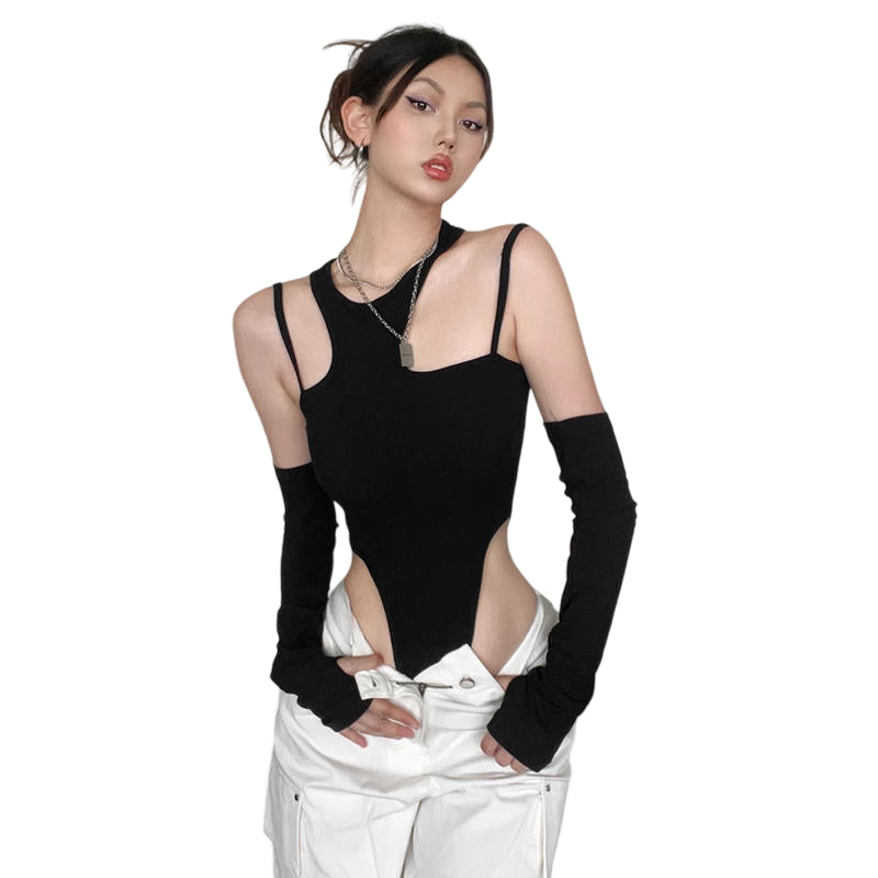 Strappy Cut Out Bodysuit