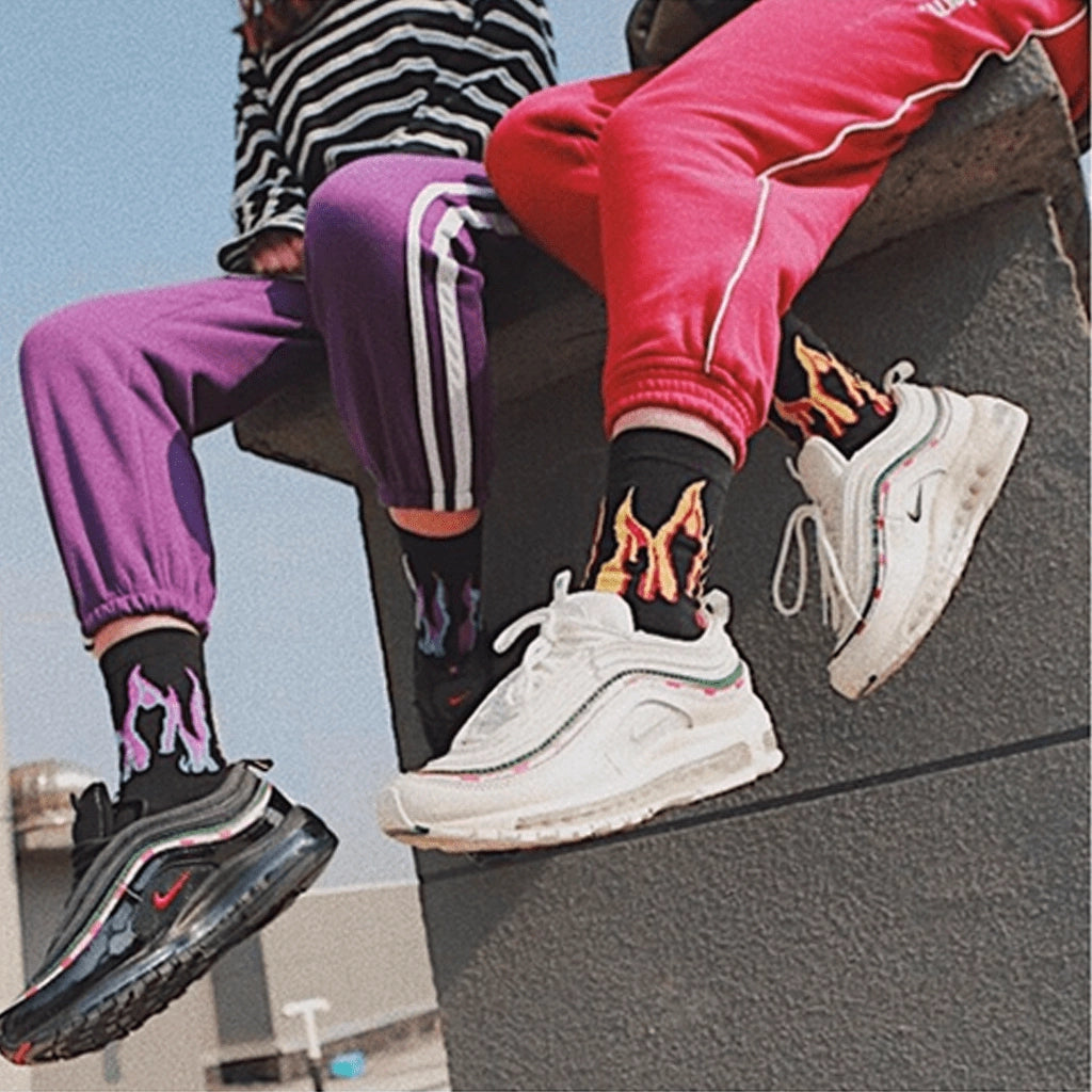Punk Flame Socks