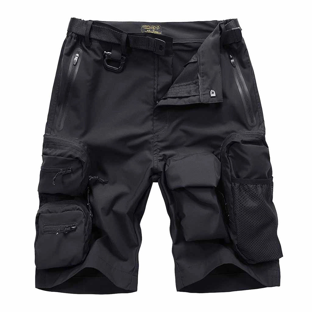 Adjustable Waistband Cargo Shorts