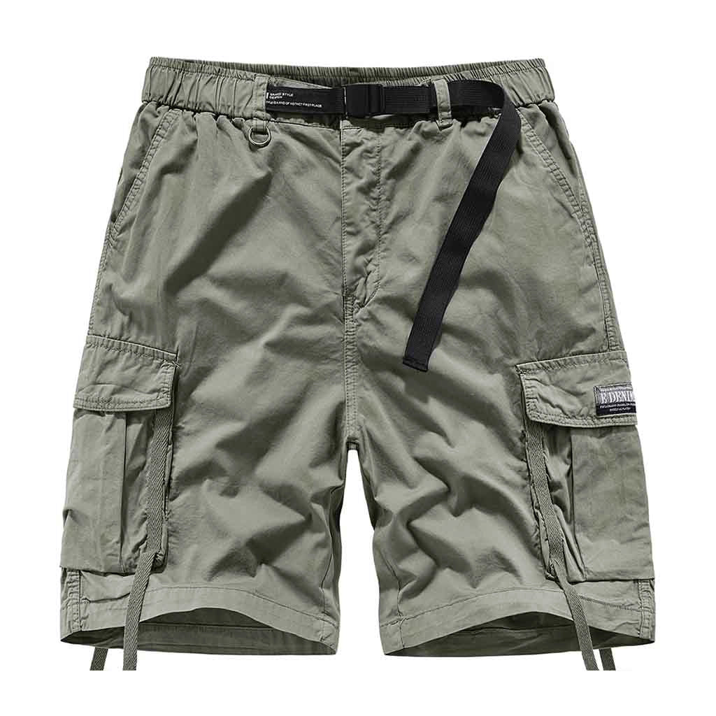 Military Green Utility Shorts