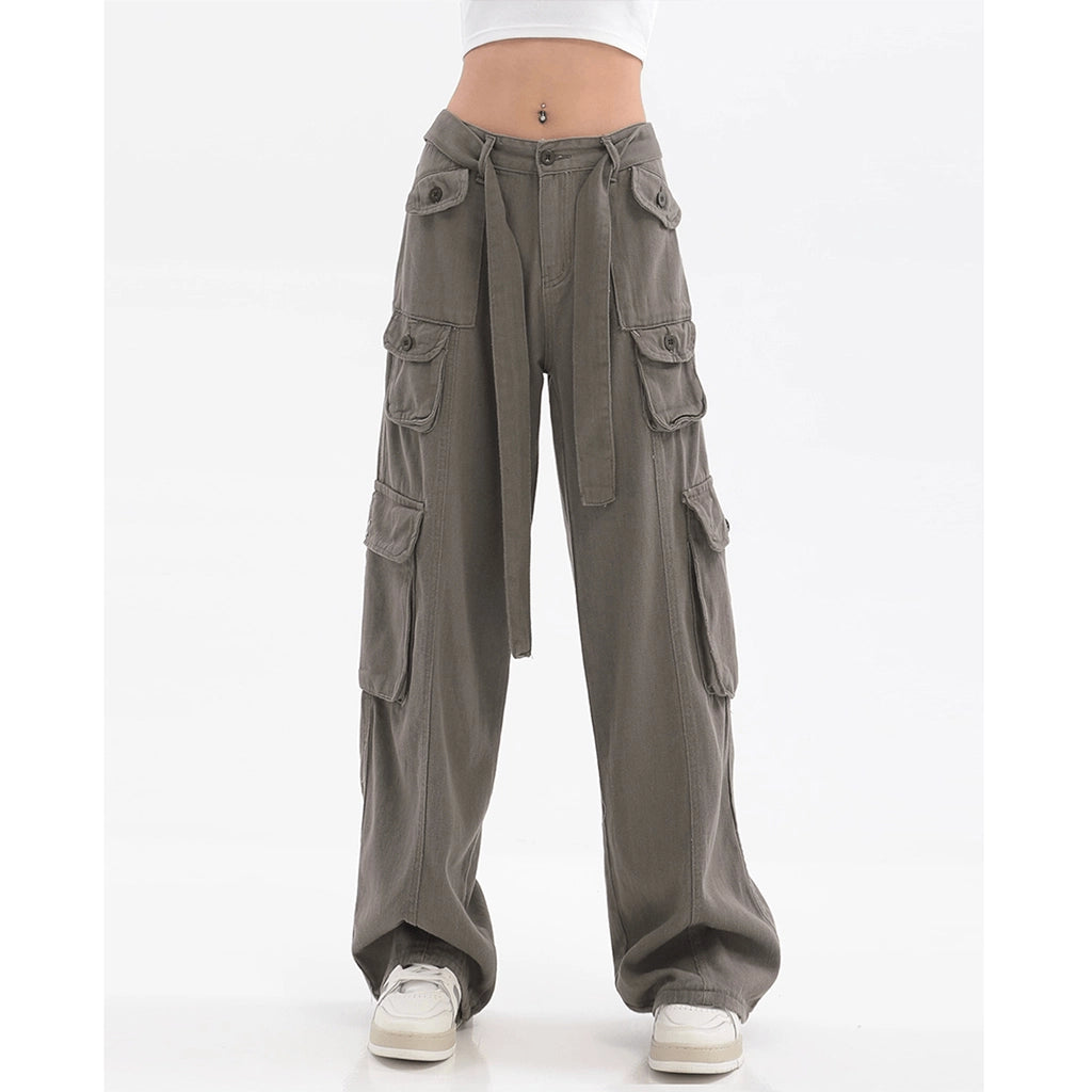 Gray Techwear Pants