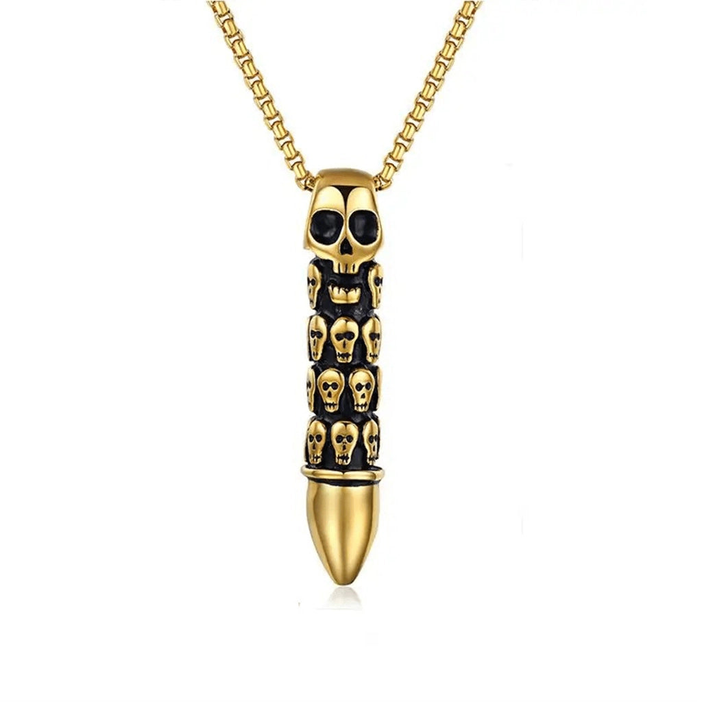 Skull Bullet Necklace