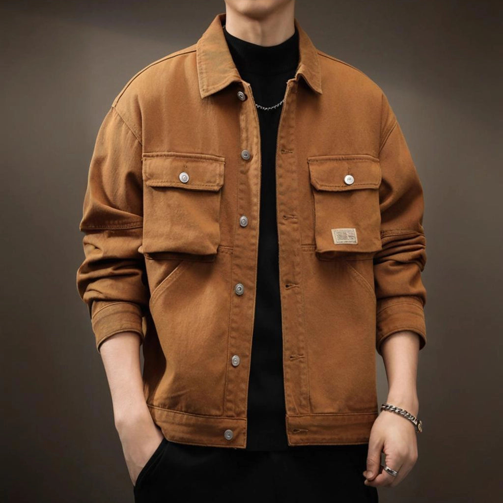 Brown Cargo Coat