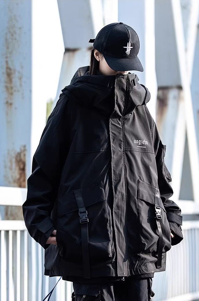 Urban Hooded Techwear Jacket