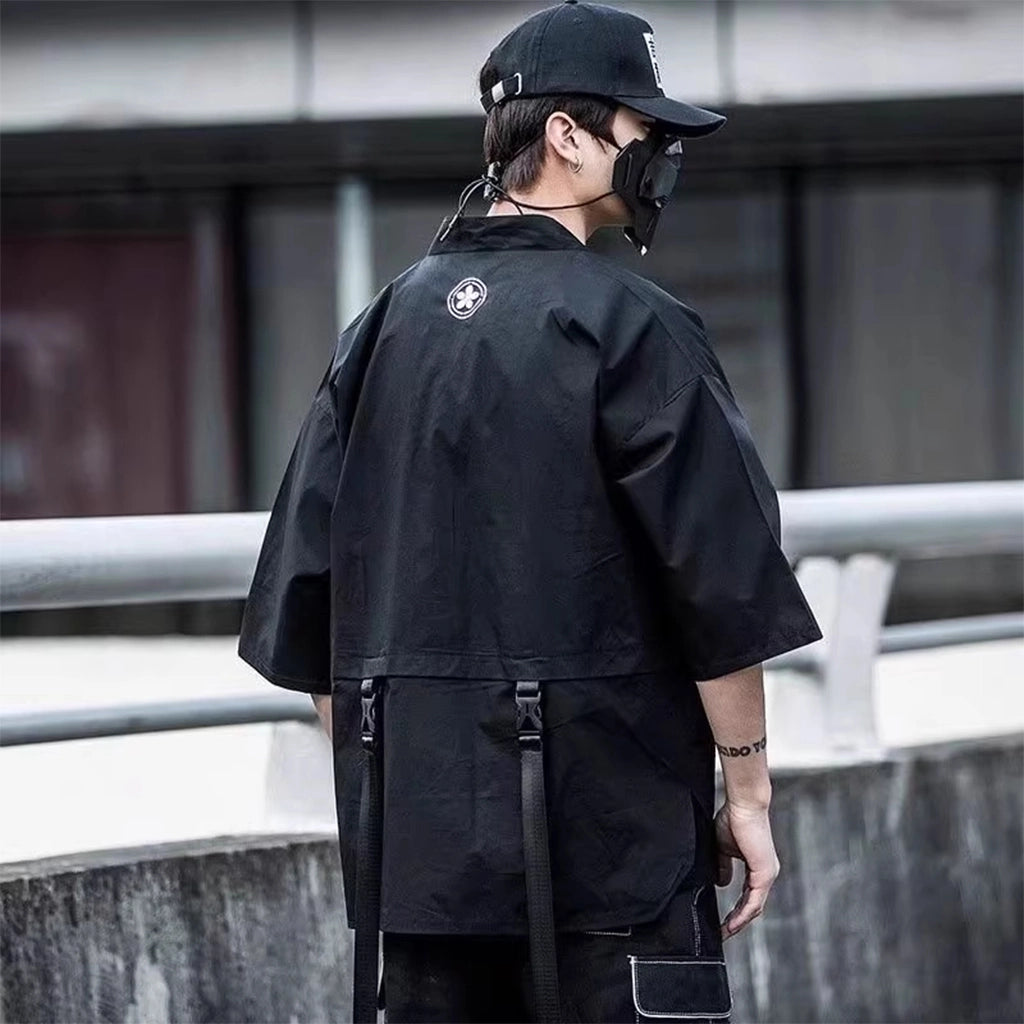 Urban Samurai-Inspired Techwear Shirt