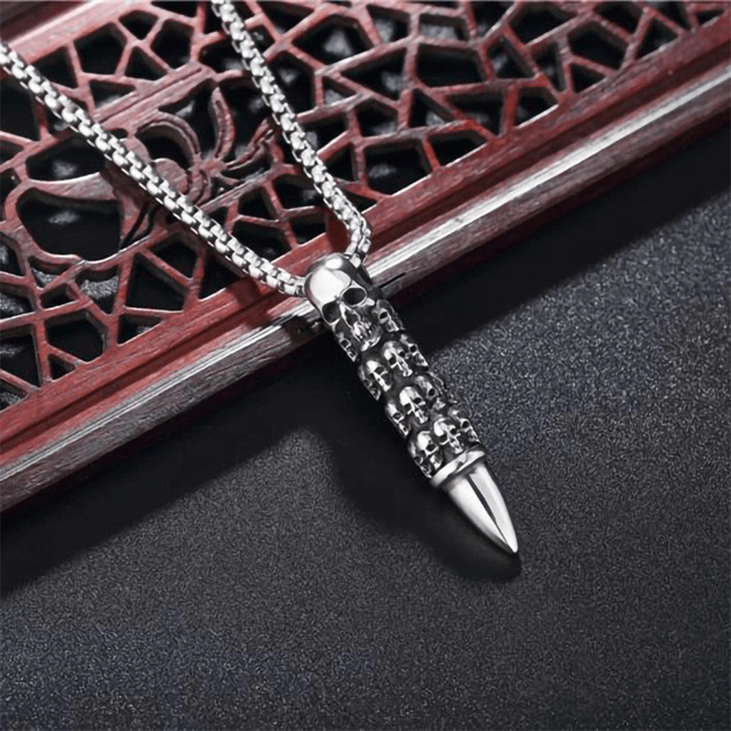 Skull Bullet Necklace