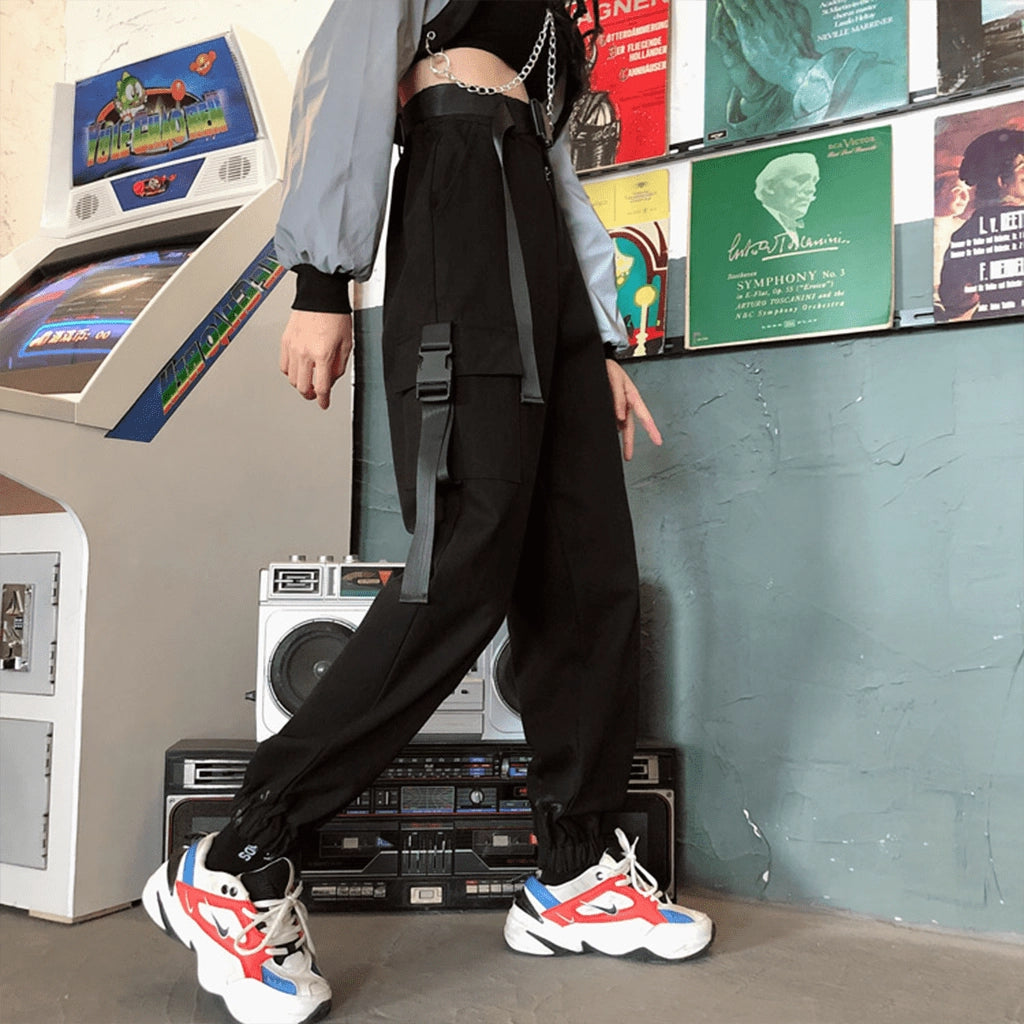 Green Pants with Utility Pockets