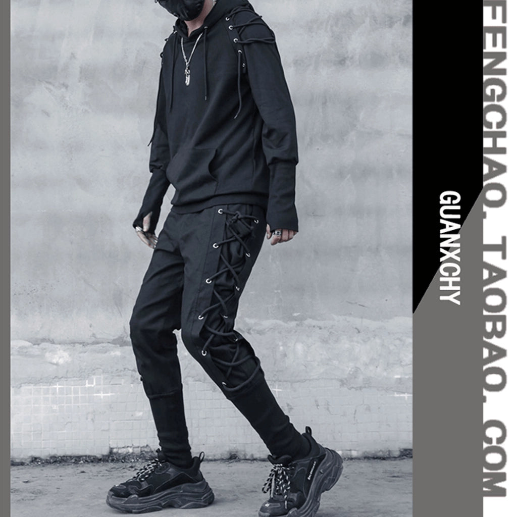 Lace-Up Techwear Pants