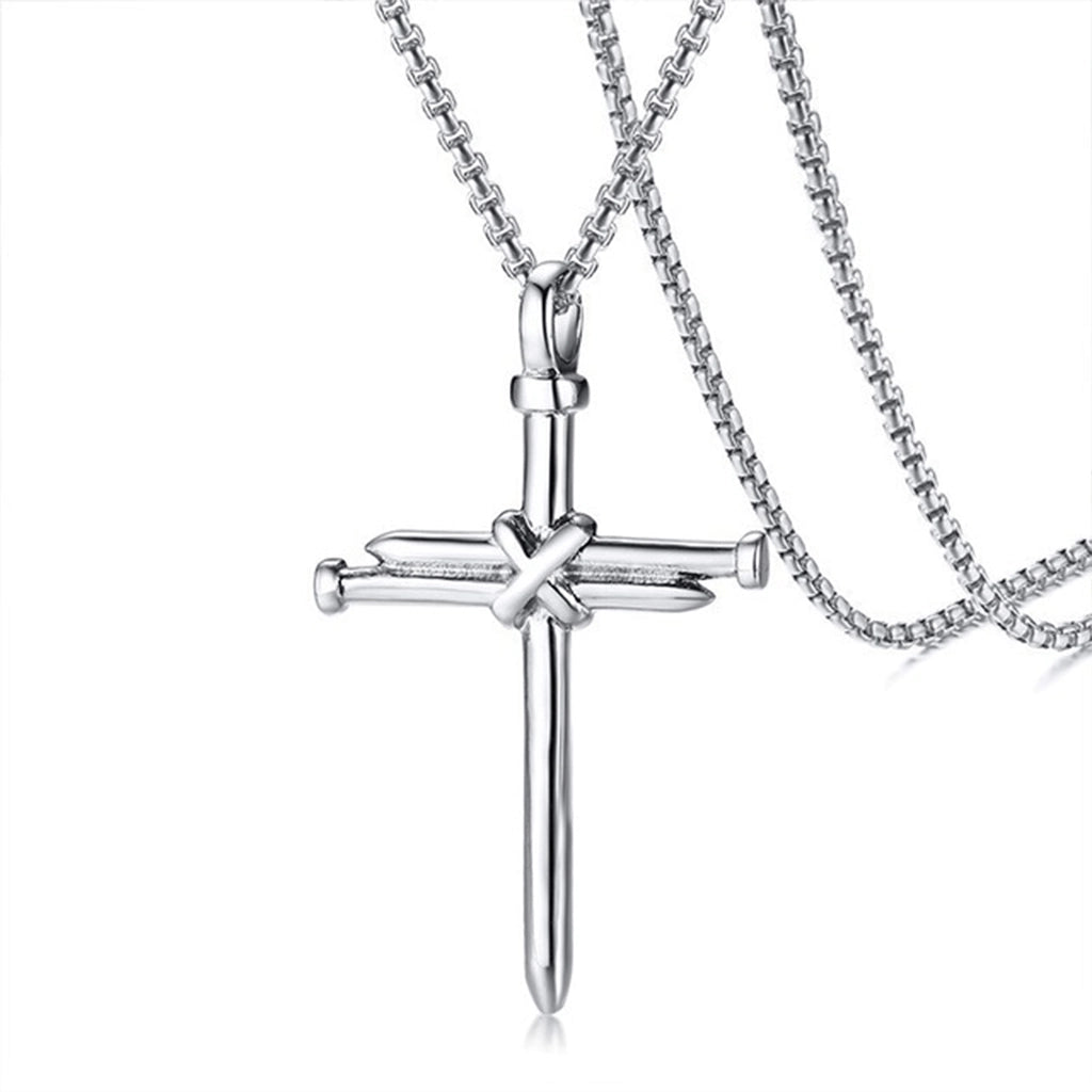 Nail Cross Necklace