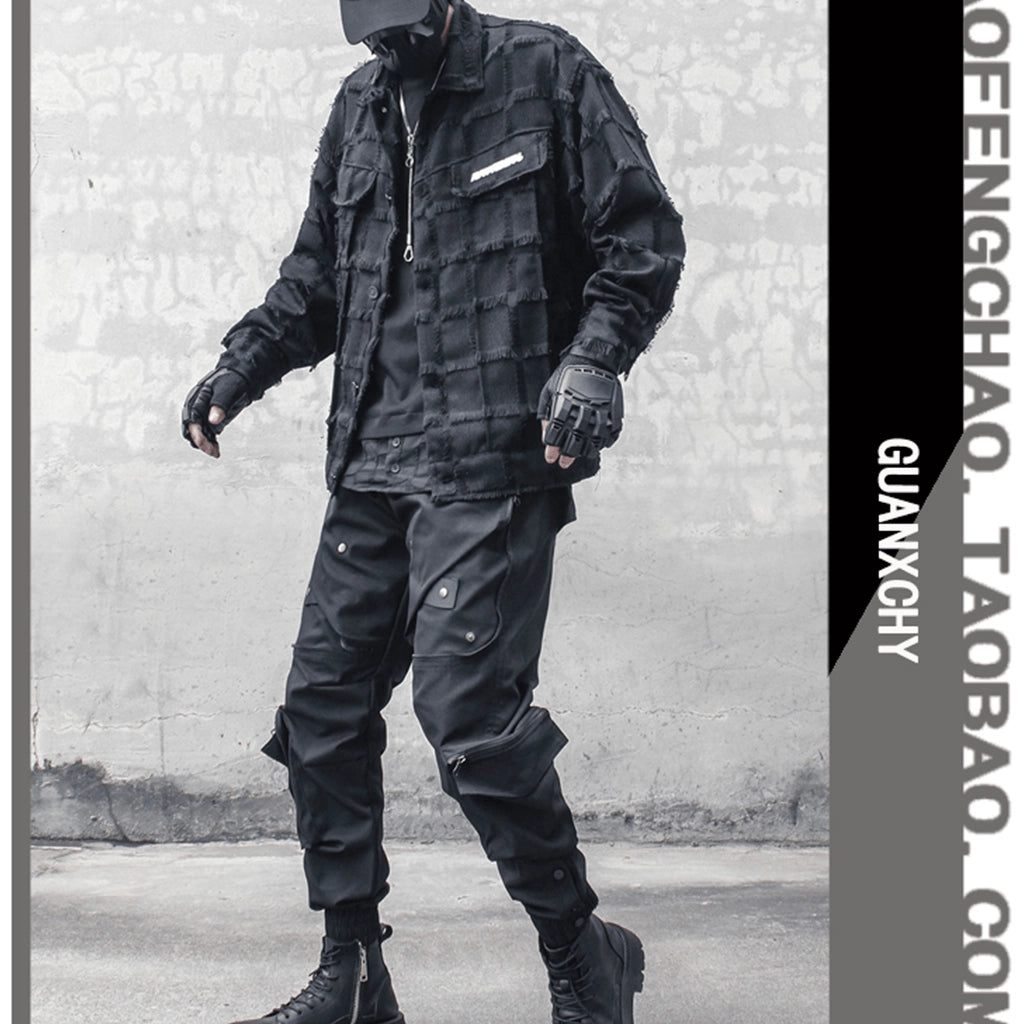 Futuristic Cargo Joggers