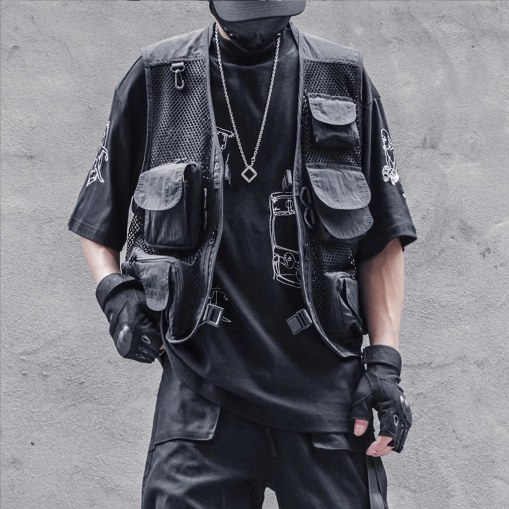 Breathable Mesh Techwear Vest