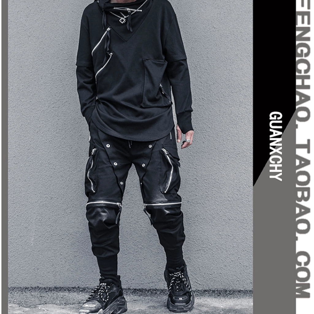 Bold Zipper Techwear Pants