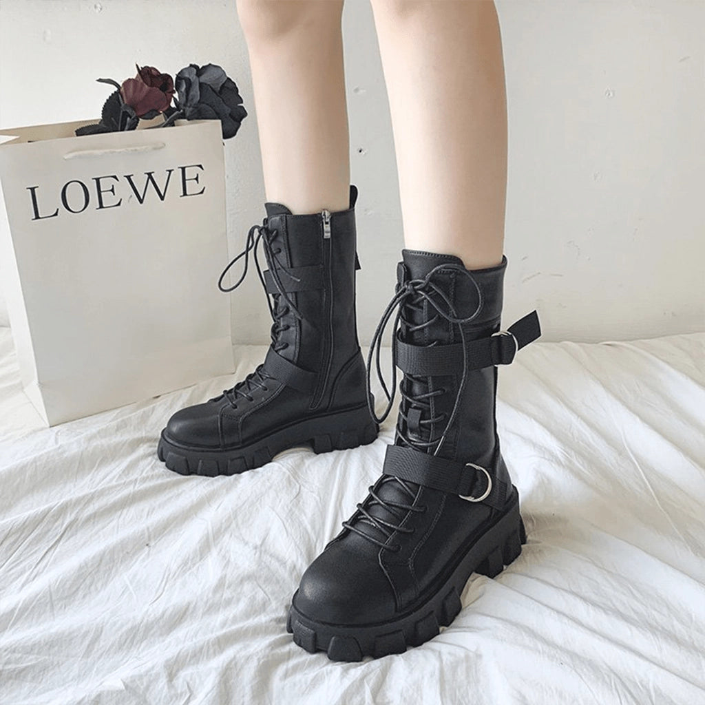 Chunky Black Boots