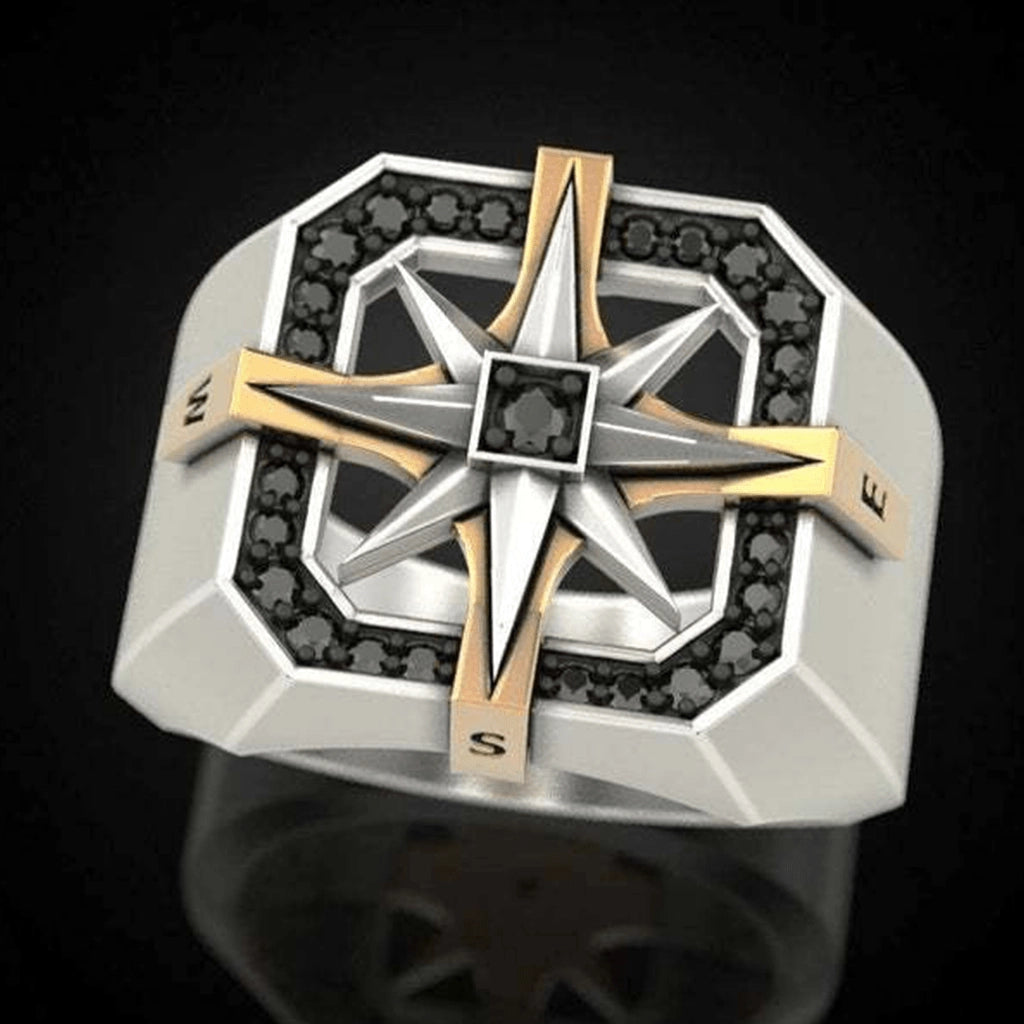 Compass Star Ring