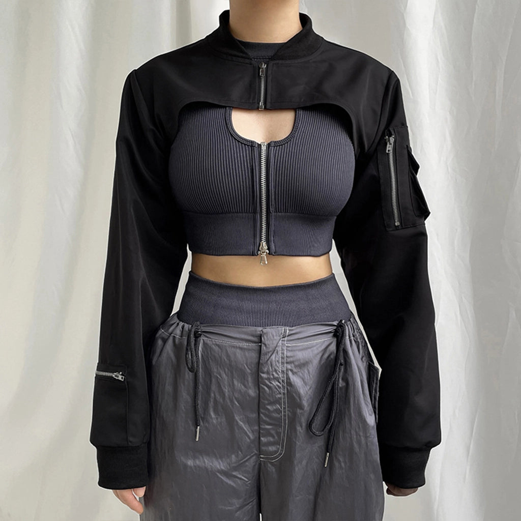 Cropped Tactical Techwear Top