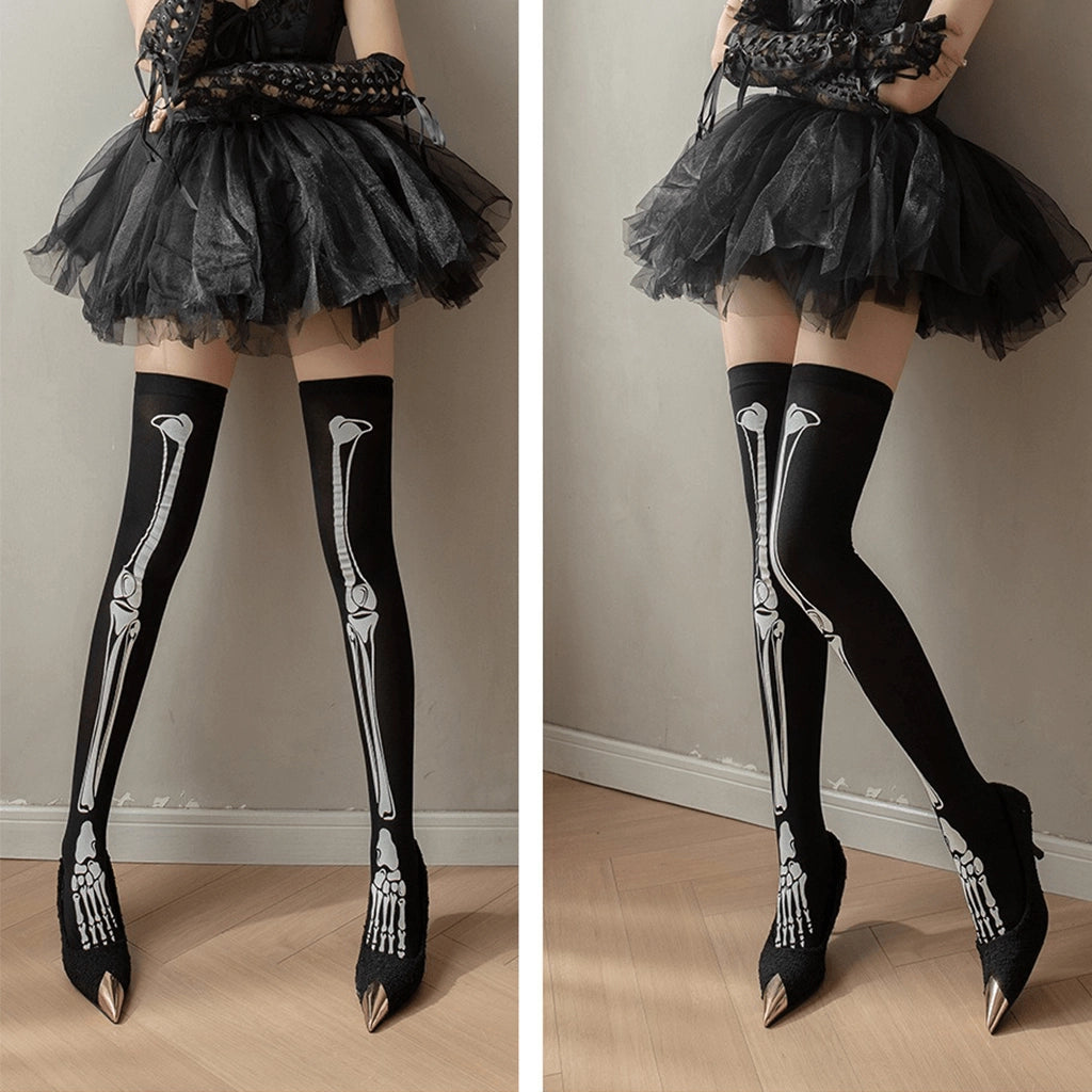 Gothic Bone Socks