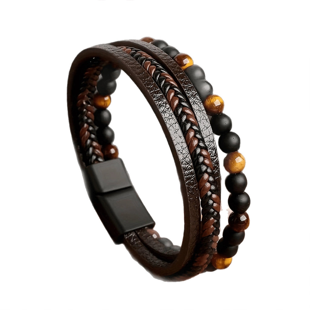 Beaded Leather Bracelet