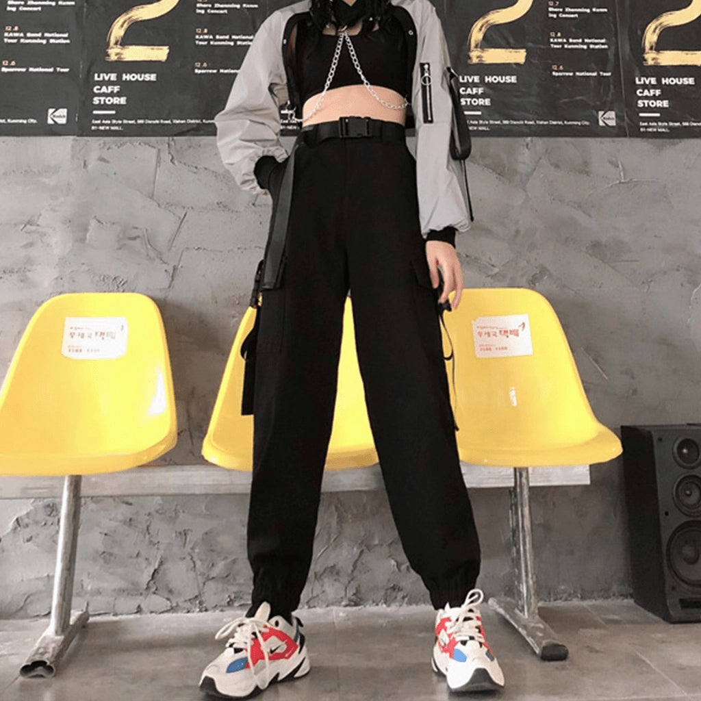 Green Pants with Utility Pockets