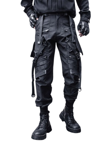 Black Tactical Pants Techwear