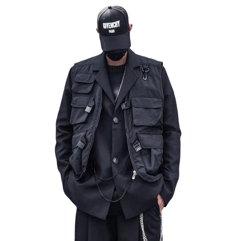 Black Techwear Vest