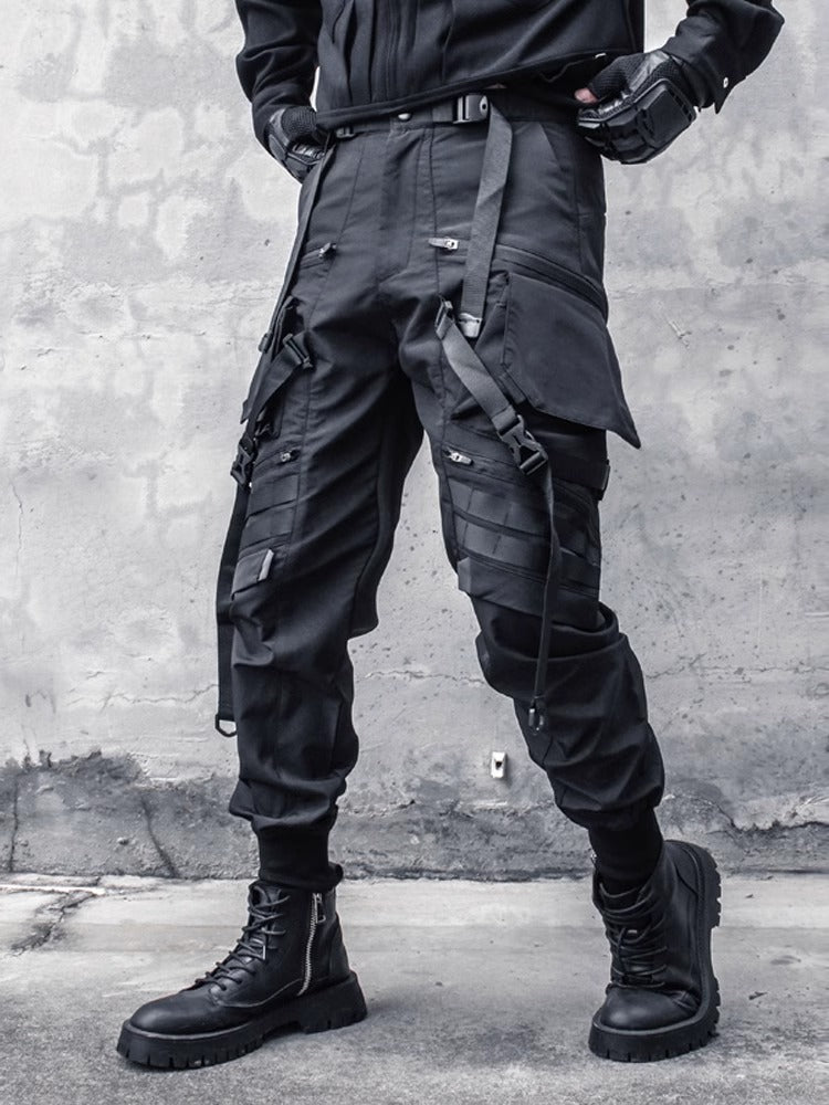 Black Tactical Pants Techwear