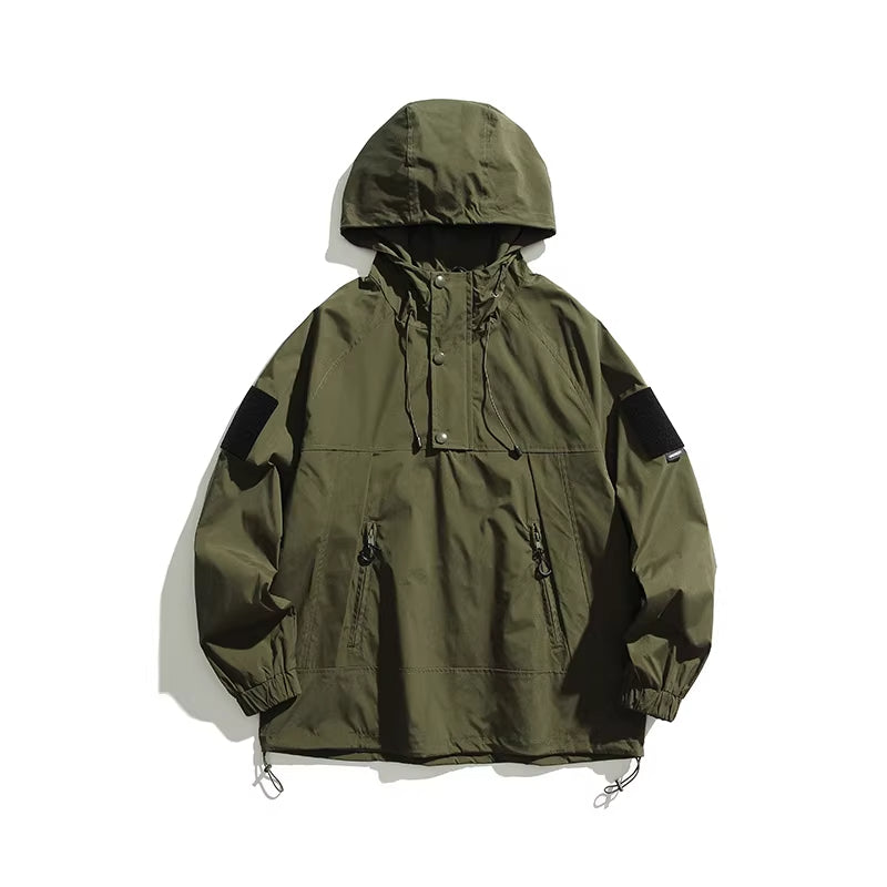 Green Techwear Anorak