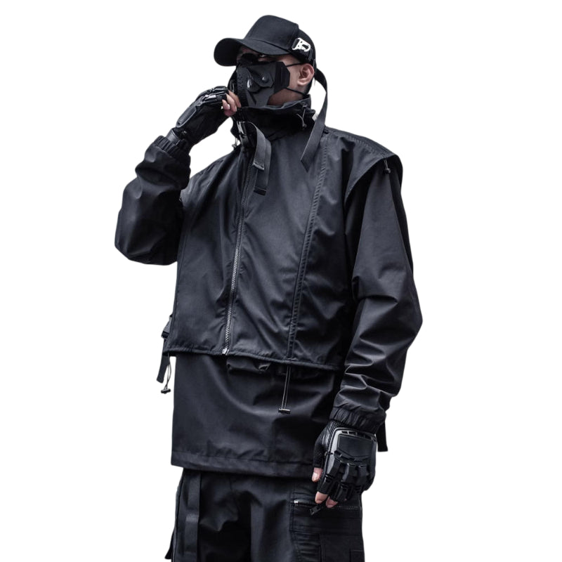 Techwear Hooded Waterproof Vest