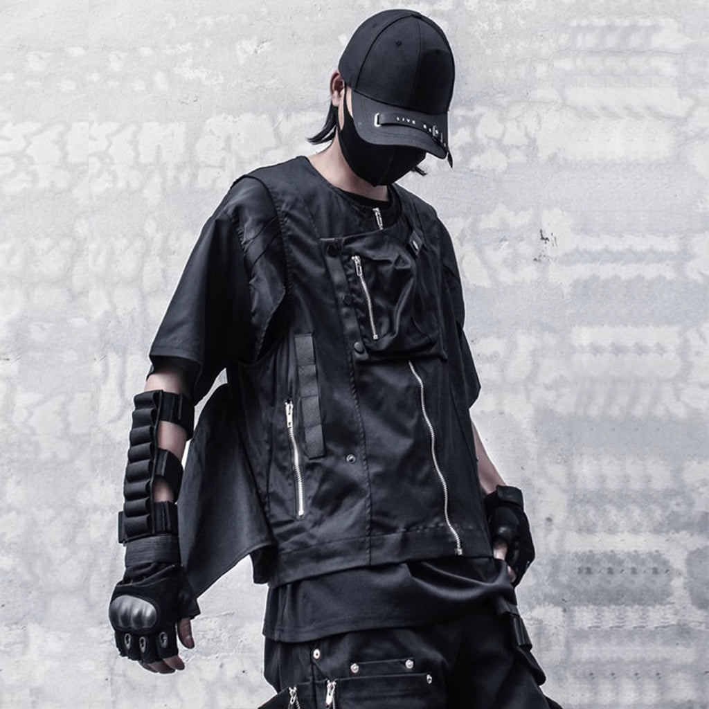 Hidden Pockets Techwear Vest
