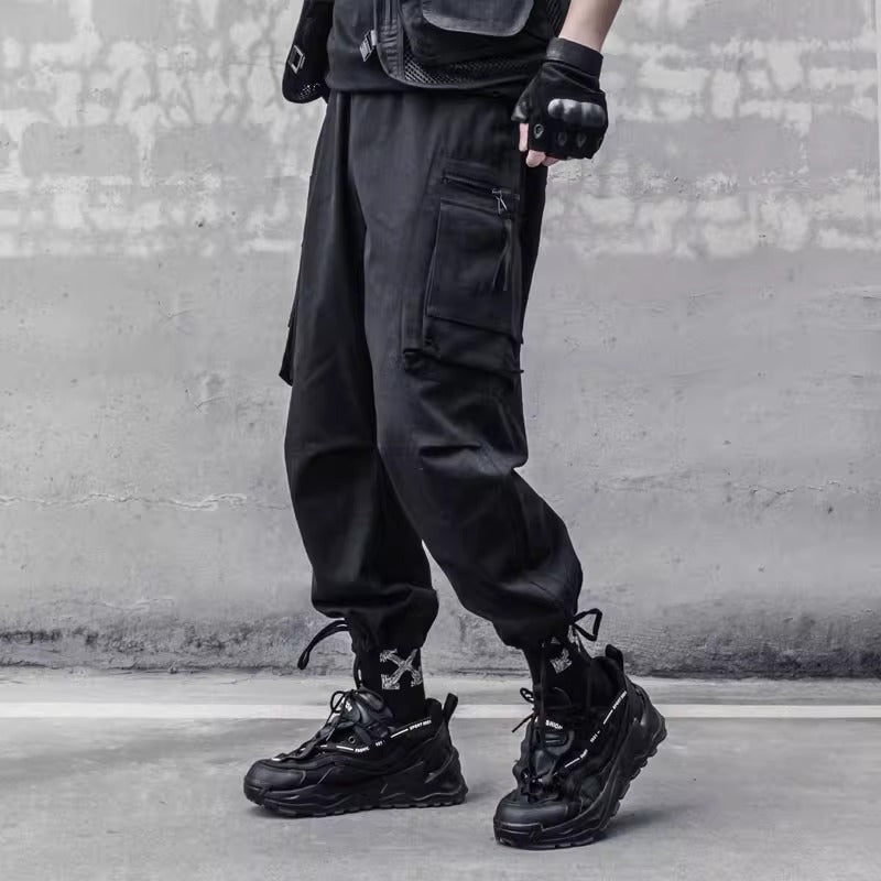 Wide Leg Cargo Trousers