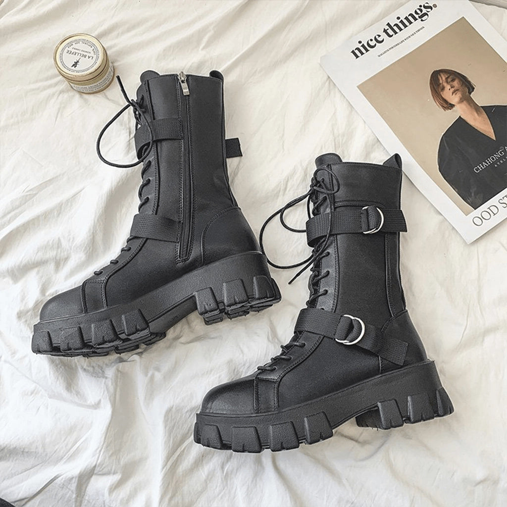 Chunky Black Boots