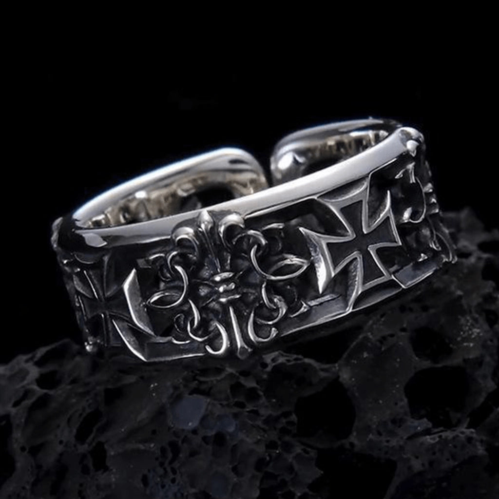 Cross Engraved Ring
