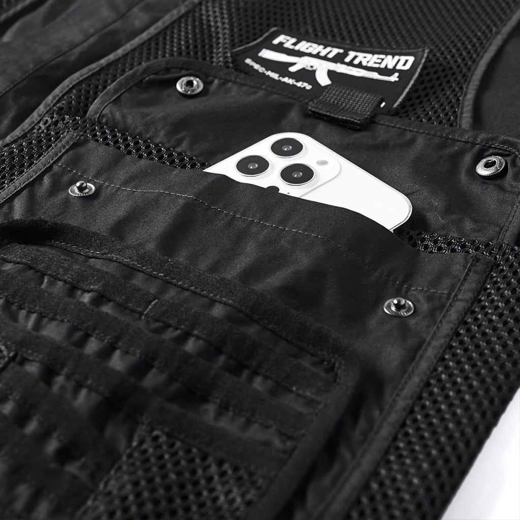 Black Tactical Techwear T-Shirt