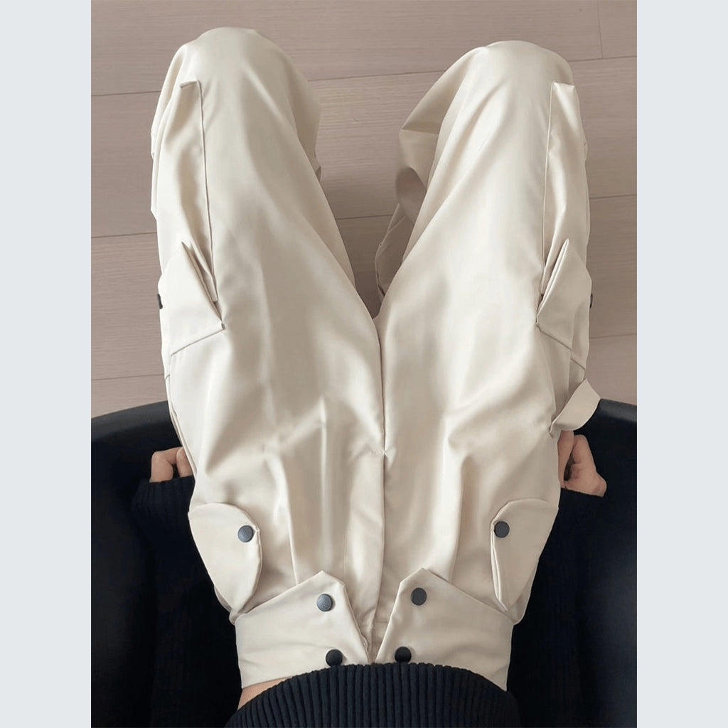 High-Waisted Cargo Pants