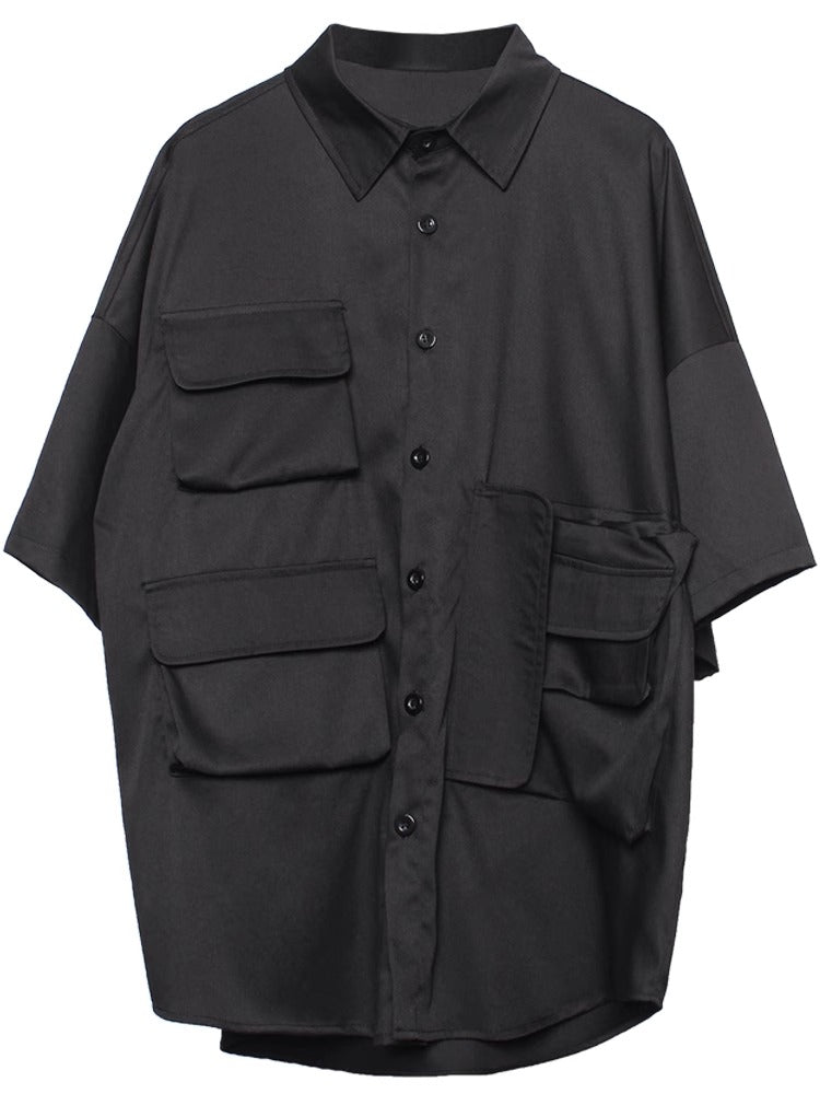 Urban Techwear Cargo Shirt